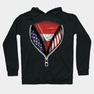 Latvian Flag  Latvia Flag American Flag Zip Down - Gift for Latvian From Latvia Hoodie